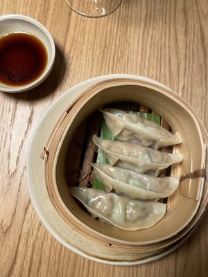 Vegan dim sum  at Green Spot Diagonal in Barcelona