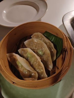 Gyozas at Green Spot Diagonal in Barcelona