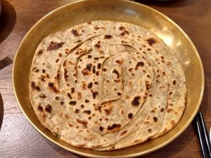 Bing bread (without butter on request) #Veganuary at Fatt Pundit - Covent Garden in London