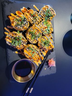 Teriyaki Seduction Roll at Voodu Vegan Bistro in Tampa