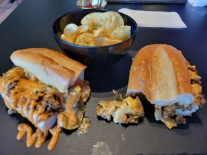 Voodoo Philly Cheeze at Voodu Vegan Bistro in Tampa