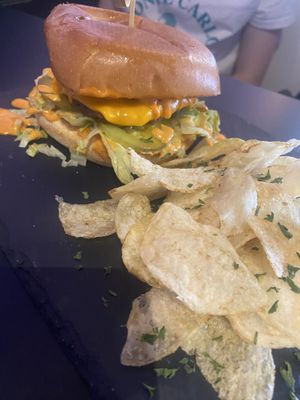 Burger  at Voodu Vegan Bistro in Tampa