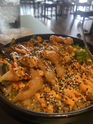 Tempura shrimp  bowl   at Voodu Vegan Bistro in Tampa