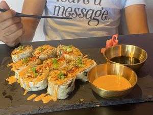 vegan sushi   at Voodu Vegan Bistro in Tampa