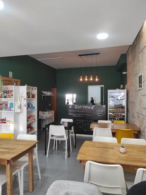 Inside at Paladares Vegan in Braga
