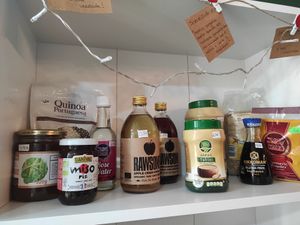 Mini super at Paladares Vegan in Braga