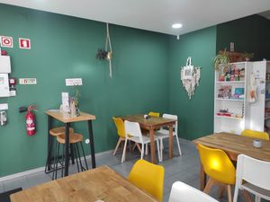 Inside at Paladares Vegan in Braga