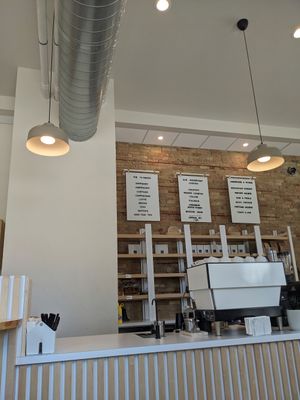 Interior of coffeeshop at Voyageurs Bakehouse in Appleton