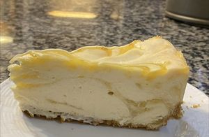Lemon cheesecake  at Staff Of Life Cafe & Bread And Breakfast in Cherokee