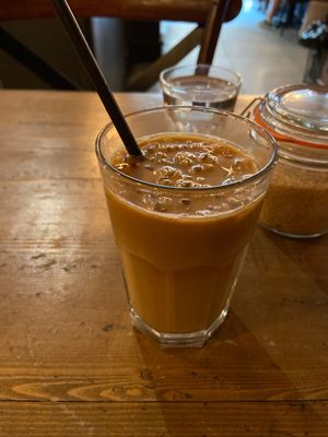 iced oat milk latte  at 200 Degrees Coffee in Birmingham