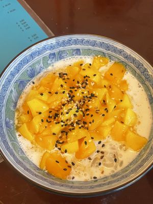 Mango sticky rice   at Yum Saap in Utrecht