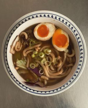 vegetarian ramen 🇯🇵 
vegan option at Patty & Selma in Treviglio