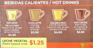 Menu 15 of 15, March 2023 at Tortuga in Tena