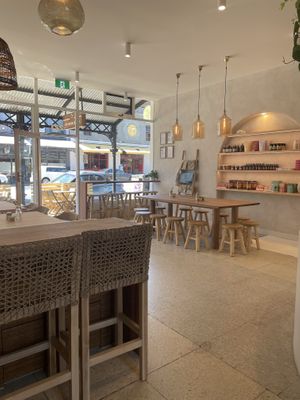 The cafe  at The Green Canopy in Fitzroy