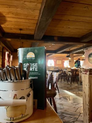 Angenehme Atmosphäre, nette Bedienung, die Veganen Nuggets haben super geschmeckt🤗  at Schafalm Restaurant Planai in Schladming