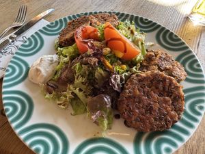 Linsen-Laibchen  at Schafalm Restaurant Planai in Schladming