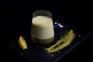 Matcha Bubble Tea at Shin Taiwanese Eatery in Vienna