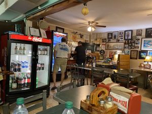 Left front dining area & order window at Ozona Pizza in Palm Harbor