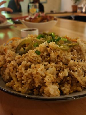 Pineapple fried rice at Fellow Traveler in Englewood