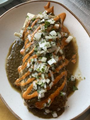 Deep South Broadway burrito (no avocado)   at Fellow Traveler in Englewood