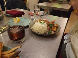 Mongolian Tofu and Pleather Jacket at Fellow Traveler in Englewood