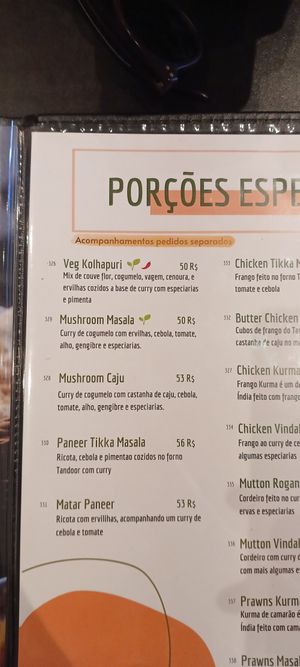  at Curry's Culinária Indiana in Sao Paulo
