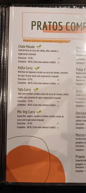  at Curry's Culinária Indiana in Sao Paulo