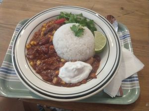 Chilli con Soja at The Rolling Dackel in Munich