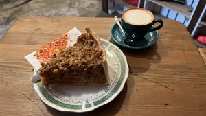 Apple cake with nuts and cinnamon   at The Rolling Dackel in Munich