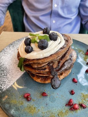 Chocolate pancakes  at Las Vegan in Gdynia