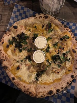 pumpkin special  at Oscar's Lockdown Pizza in Cambridge