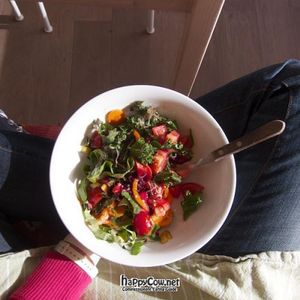 just a perfect fall salad at eten vol leven in Antwerpen