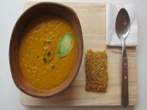 rich and creamy soup at eten vol leven in Antwerpen