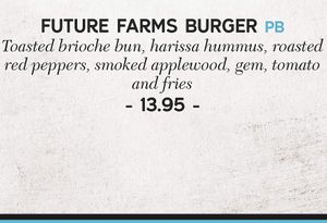 Menu  at The Fountain in Edinburgh