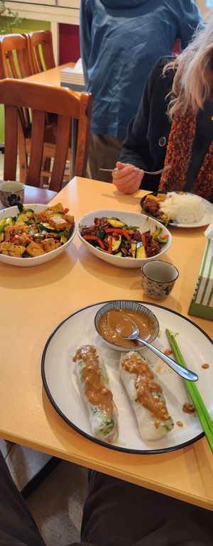 Omg tastes so awesome and large servings at Easy Vegan in Richmond