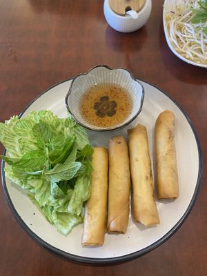 Fried rolls  at Easy Vegan in Richmond