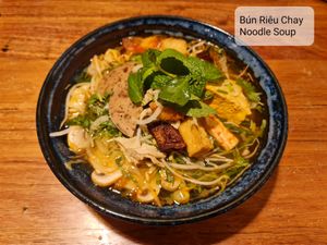 Might not be for everyone because of the unique taste and smell (of the vegan shrimp paste?), but, as a person born and grew up in the North-East of Thailand, I don't mind it. Tast at Easy Vegan in Richmond