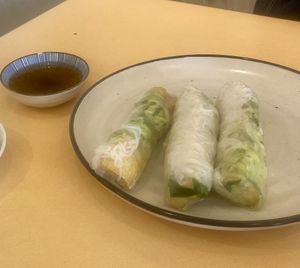 Rice paper rolls   at Easy Vegan in Richmond