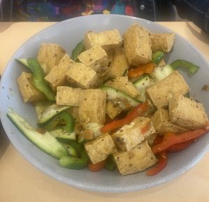 Crispy tofu   at Easy Vegan in Richmond