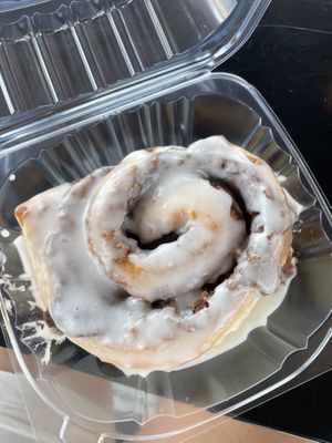 Vegan cinnamon roll   at Shawnee's Goodies Vegan Bakery & Cafe in Lilburn