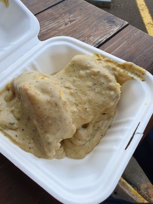 Biscuits n gravy  at Cornbread Cafe in Eugene