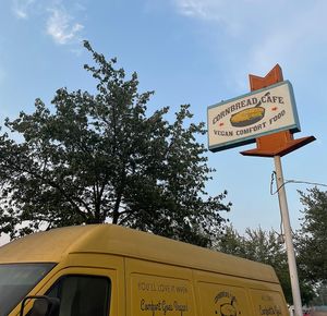 Sign at Cornbread Cafe in Eugene