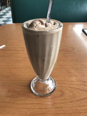 Chocolate oat milk shake  at Cornbread Cafe in Eugene