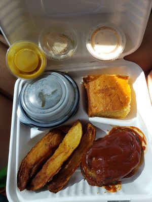 Build Your Own Meal. A little disappointing TBH at Cornbread Cafe in Eugene