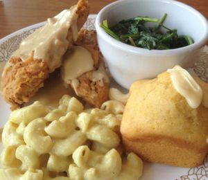 Devilishly good Fried Chicken at Cornbread Cafe in Eugene