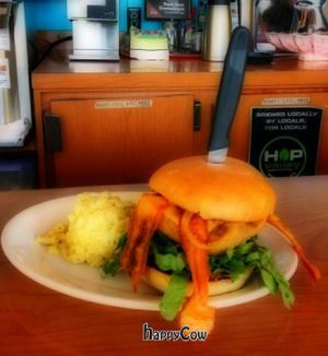 The Eugenewich with a side of mac. Awesome sandwich! at Cornbread Cafe in Eugene