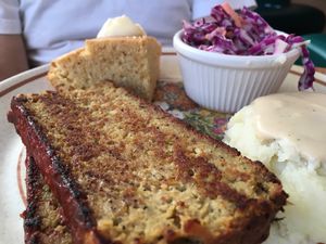 ";Meat";loaf at Cornbread Cafe in Eugene