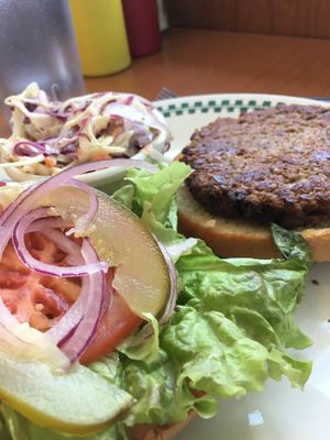 Oat Burger at Cornbread Cafe in Eugene