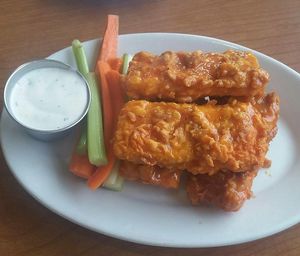 Spicy tofu wings  at Cornbread Cafe in Eugene