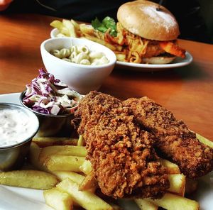 Phish and chips and Eugenewhich at Cornbread Cafe in Eugene